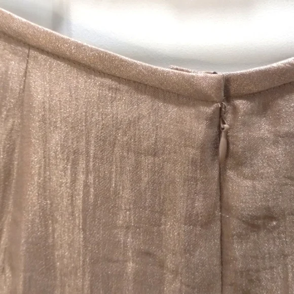 NWT Victor Costa Shiny Straight Skirt Size 14 - Picture 6 of 8